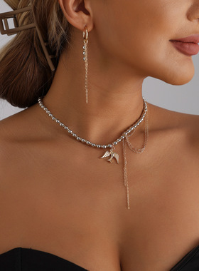 欧美跨境饰品几何混色CCB串珠飞