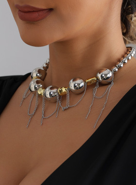 欧美跨境饰品几何圆珠手工串珠流