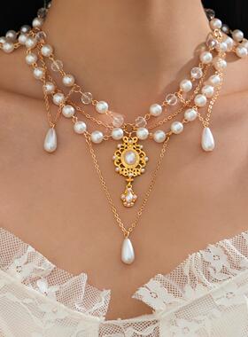 欧美跨境饰品甜酷辣妹水滴流苏