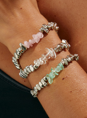 欧美Bracelet跨境不规则松石手饰