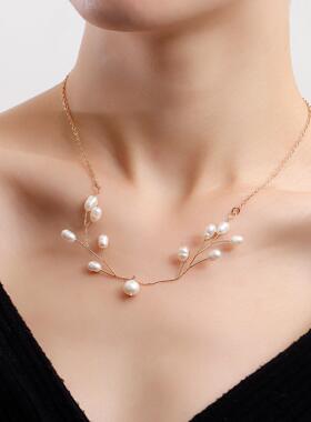 欧美跨境饰品简约手工编织树枝