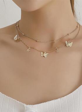 欧美跨境饰品女士热卖蝴蝶五角星