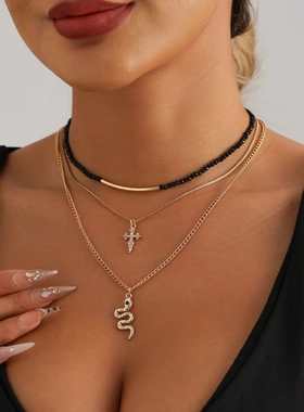 欧美跨境饰品INS性感潮流风蛇形