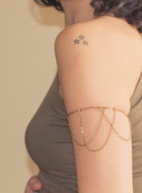 欧美跨境饰品 简单手工流苏链条臂链手链 链式手链 女