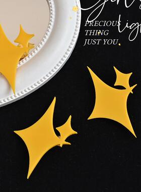 y2k闪耀星星同款二次元少女发卡cos五角星发夹满满刘海夹侧边夹