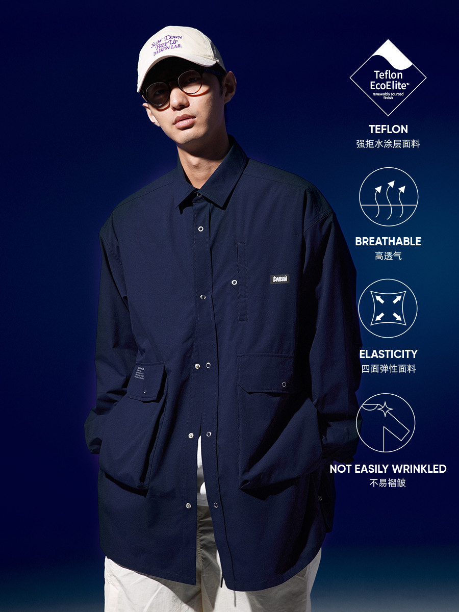 DAIKON Lab 23aw Wide WP Shirt休闲户外廓形简