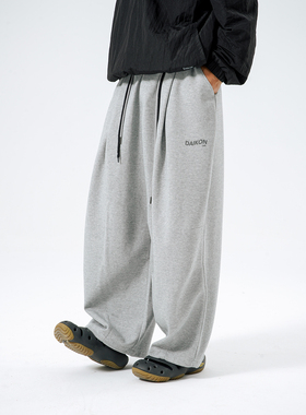 DAIKON Lab 22AW Knitted Baggy Slacks山系复古重磅阔腿休闲卫裤