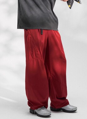 DAIKON Lab25ss轻质速干透气立体剪裁弯刀廓形多口袋工装休闲长裤