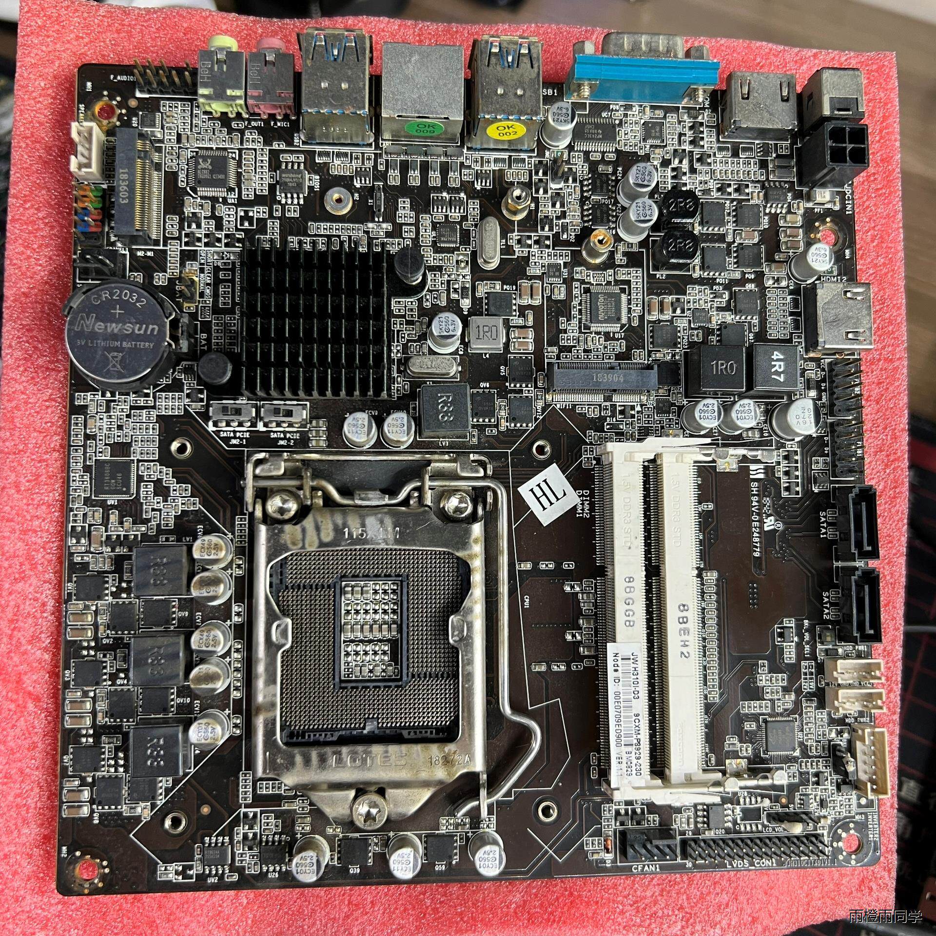 杰微JW H310I-D4一体机主板8、9代器D