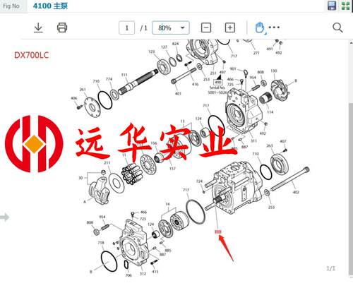 DX700LC主泵副轴日本进口不费