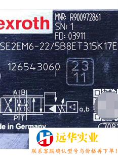Rexroth力士乐伺服阀R900972861 4WSE2E