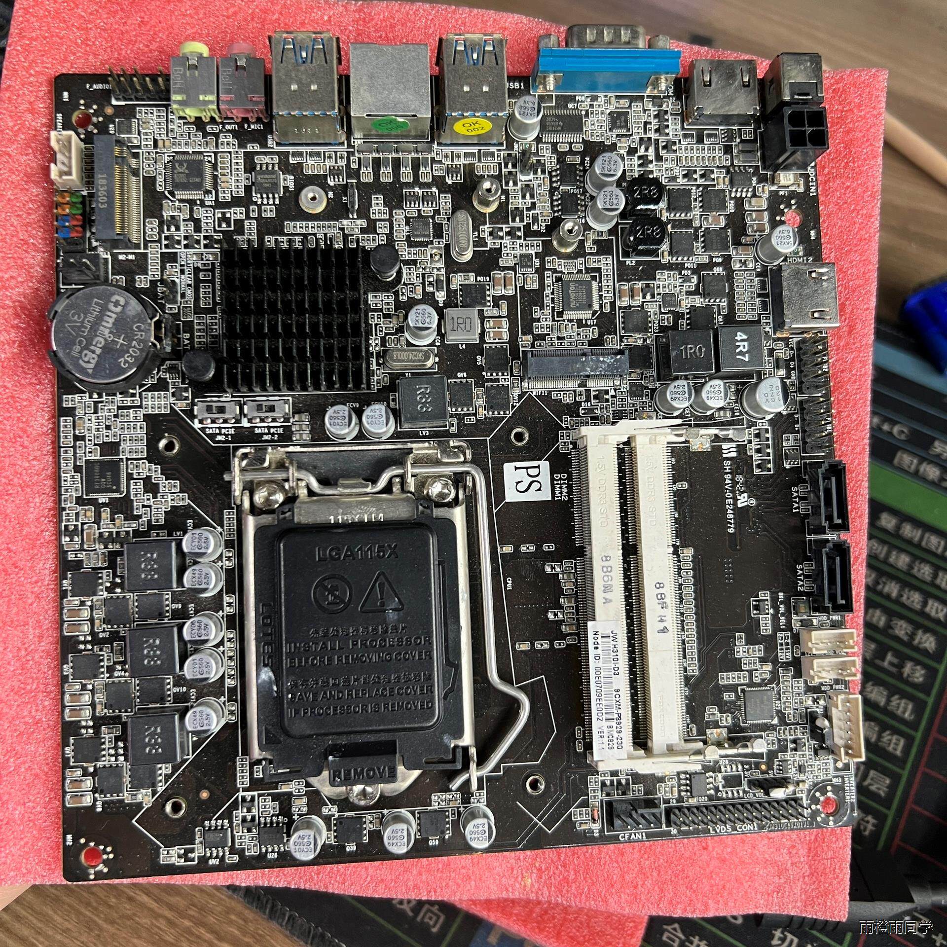 杰微JW H310I-D3一体机主板8、9代器D