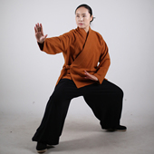 太极服知闲汉风款 马蕾太极春秋新款 莱塞尔羊绒休闲款