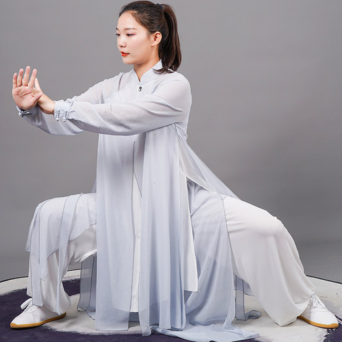 马蕾太极女式夏季晨练飘武太极服
