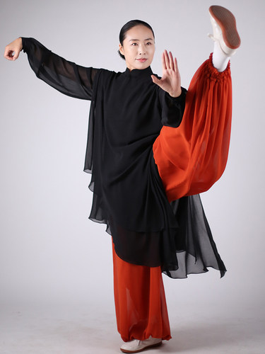 马蕾太极女士春夏新款时尚表演服