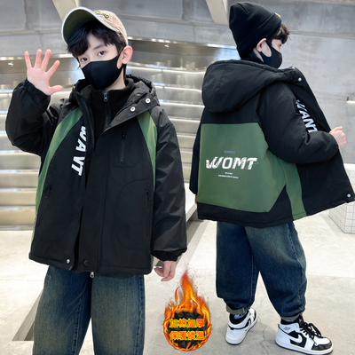 儿童装男童冲锋衣三合一可拆卸