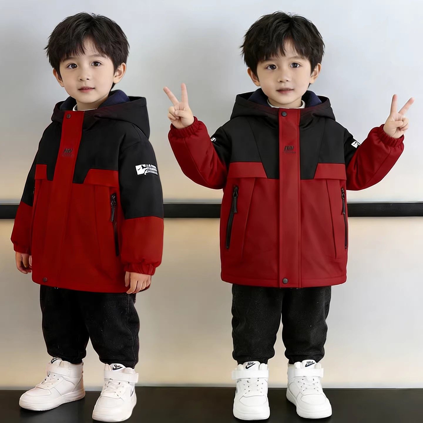 男童双面穿春秋冬款外套2026新款中大童加绒加厚男孩儿童冲锋衣潮,童装/婴儿装/亲子装,普通外套,淘宝优惠券,粉丝福利购,淘宝优惠卷