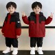 男童双面穿春秋冬款 中大童加绒加厚男孩儿童冲锋衣潮 外套2026新款