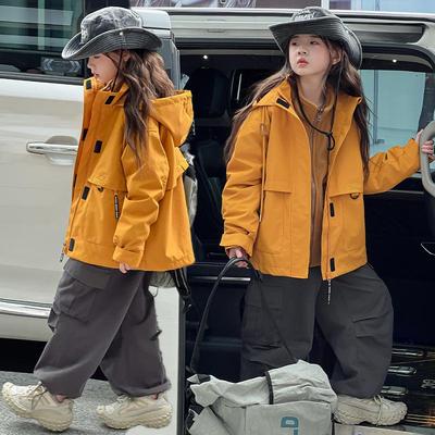 女童三合一冲锋衣户外秋装