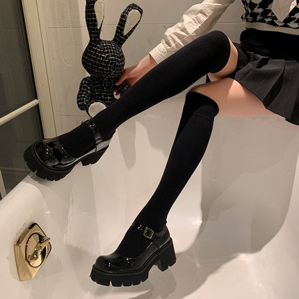 199搭配JK的 玛丽珍皮鞋 小皮鞋松糕鞋女厚底鞋子女2025年大头鞋