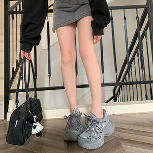 老爹鞋 增高厚底松糕鞋 女轻便软底超轻 休闲鞋 小个子8cm完全隐形