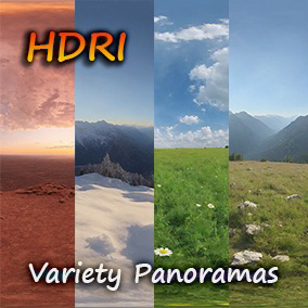 UE5虚幻5 HDRI Variety Panorama Skyboxes 全景天空盒3A自然场景