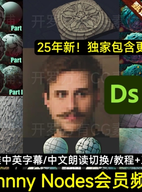 SubstanceDesigner教程Johnny Nodes作者频道SD游戏材质教程+工程