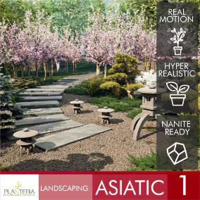 UE5.3虚幻5 Landscaping Asiatic 1 亚洲园林景观