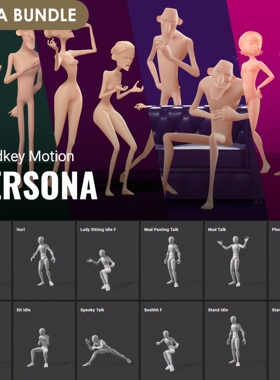 Actorcore Persona Mega Bundle 人物手K动作终极包335个动画动作