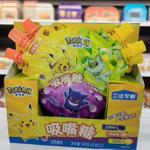 乐达学糖吸嘴糖宝可梦流质糖果
