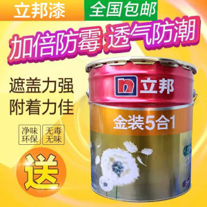 立邦漆金装净味五合一家用乳胶漆环保内墙涂料18L自刷抗菌防毒漆