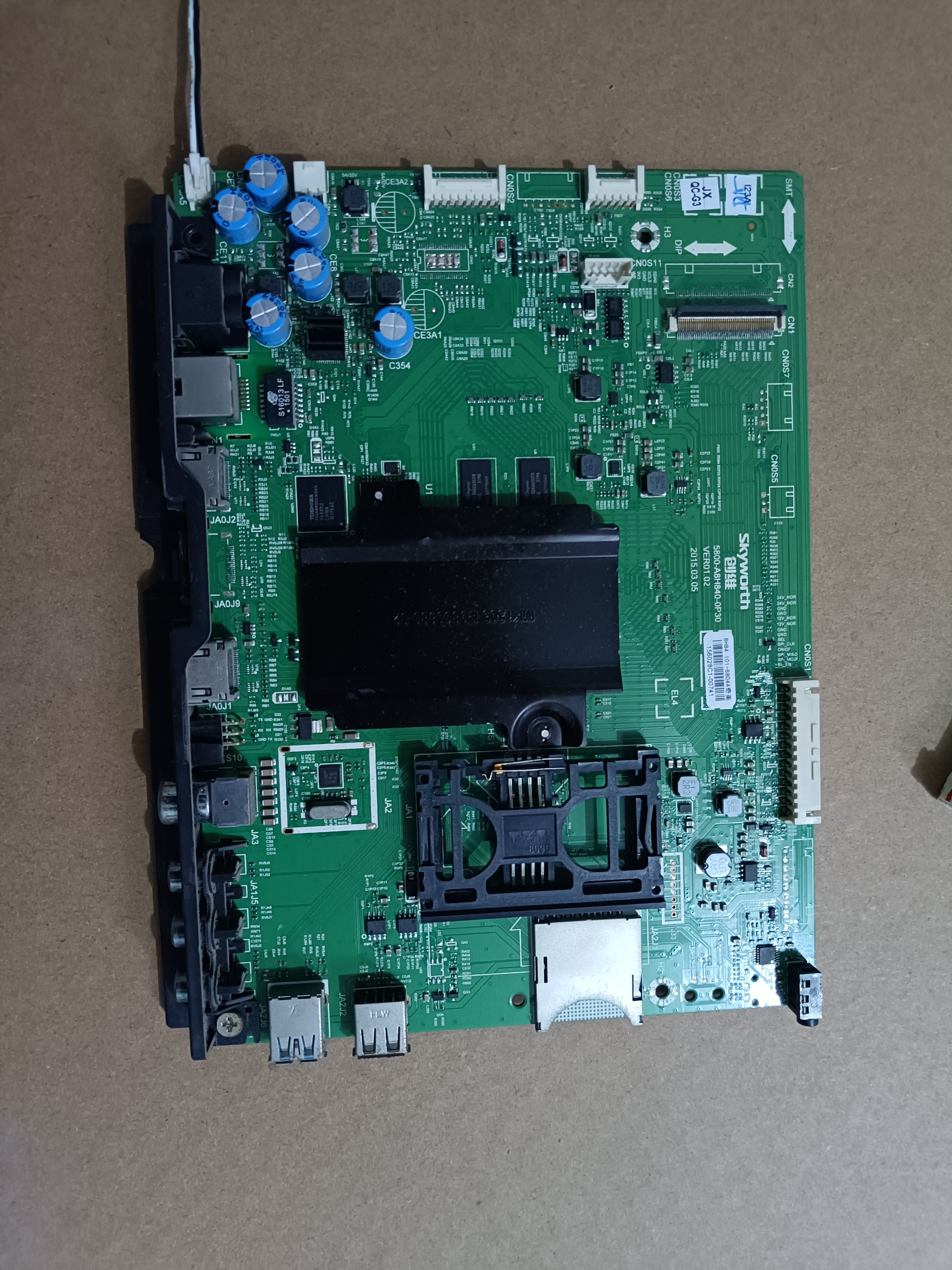 创维50E6200 58/65/60E620主板5800-A8H840-0P30 20屏RDL600WY LD - 实物图
