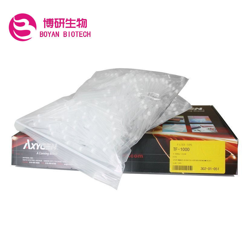 TF-1000 Axygen爱思进 1000ul袋装透明滤芯吸头 1000支/包 5包/箱