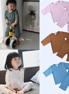 儿童薄款家居服睡衣套装夏季春秋