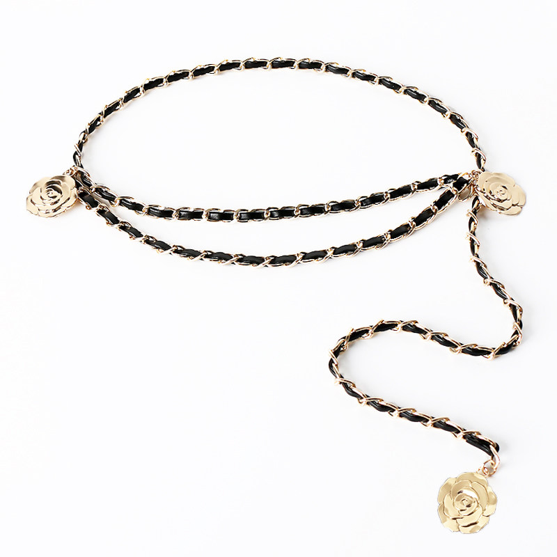 高级感装饰腰链女配裙子