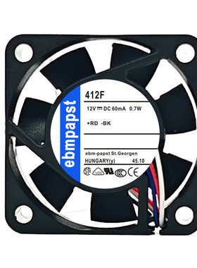 412F 414F/H/FH/FM/2/2H/2HR 全新德国4010 DC12V散热风扇4CM风扇