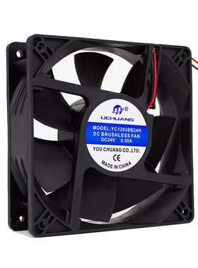 YC12038B24H DC24V 0.5A 12038 12CM 排气电焊机变频器散热风扇