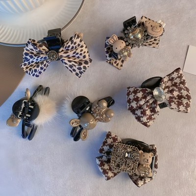 小抓夹高马尾抓夹固定秋冬卡通可爱发夹女后脑勺半扎发发夹头饰