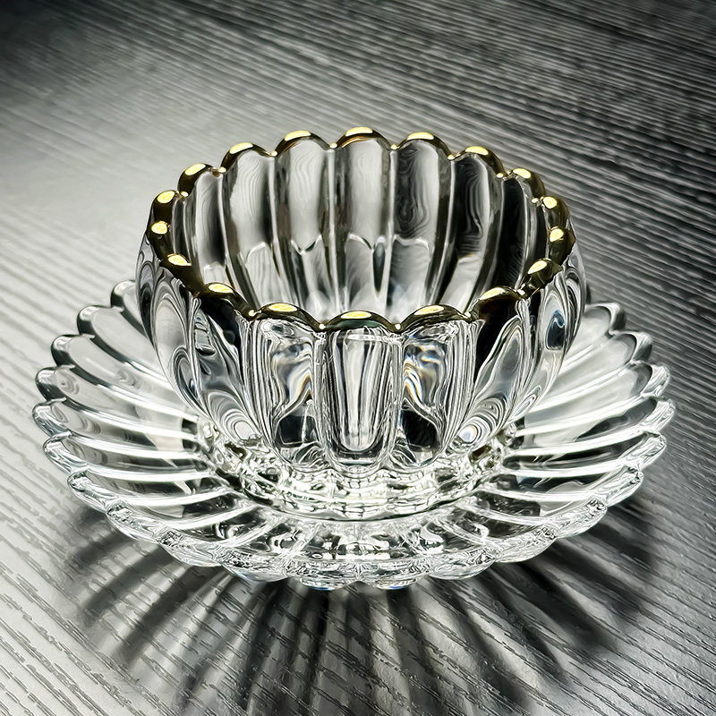 一人食燕窝甜品小碗水晶玻璃碟精致美容院点心盅位上耐高温餐具