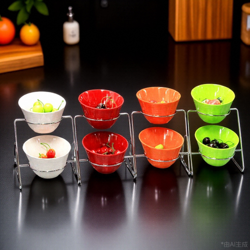 蘸料密胺三层凉菜餐具器皿