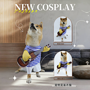 狗狗搞怪衣服搞笑夏天柴犬巴嘎泰迪中小型犬恶搞变装变身cosplay
