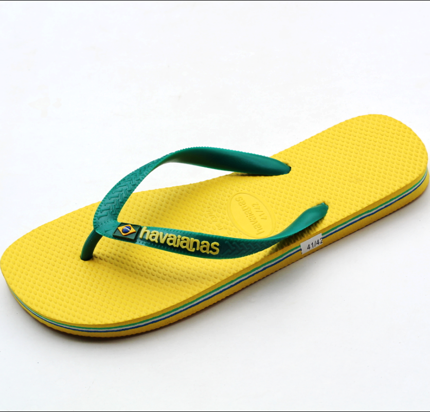 thumbnail for Summer outdoor couple Brazil solid color series fashion non-slip men's and women's flip-flops Wearable home slippers