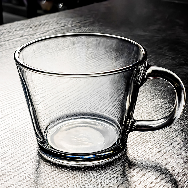 玻璃杯子水杯家用咖啡杯高档精致