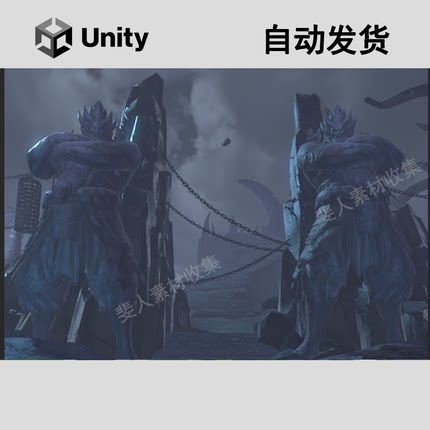 unity3d暗黑仙侠国风场景3D模型资源包U3D低模炼狱大广场引擎