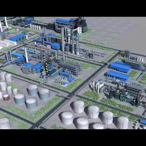 Unity3D炼油厂化工厂石油管道模型 Complete Refinery Vol 2 1.0