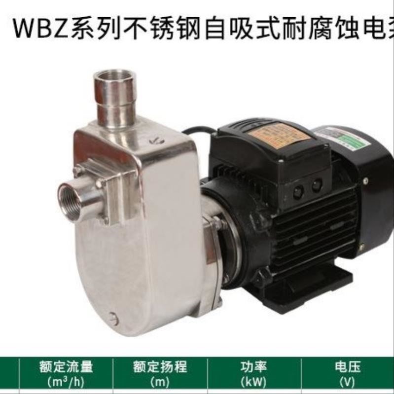 耐高温耐酸碱水泵40WBZ16-24-1.5304316化工25WBZ3-10-0.37防腐