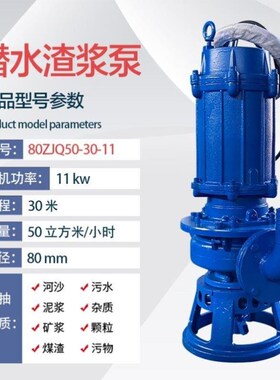 50QZJ100-12泥沙抽沙机100ZJQ100-60渣浆泵河底清淤泥浆污泥泵
