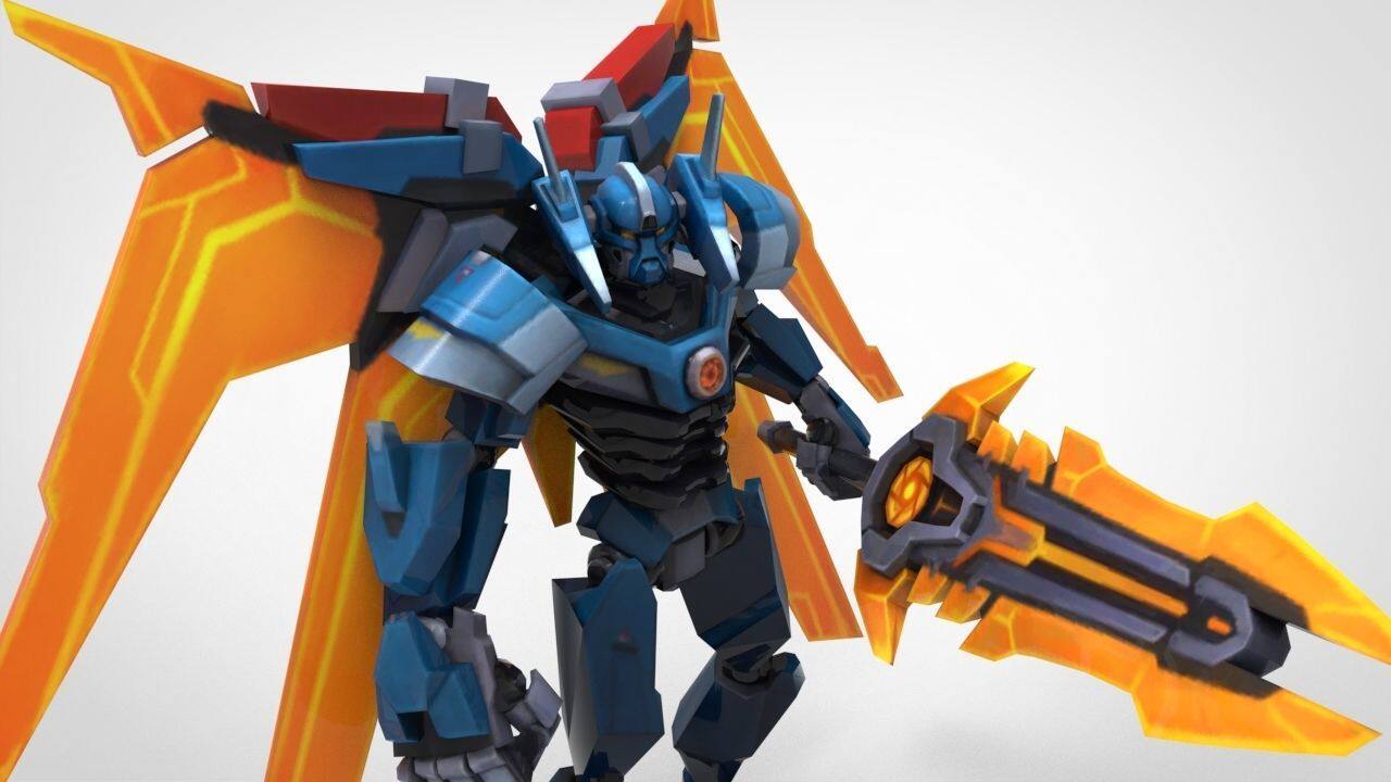 剑魔手办霸天机甲摆件礼物游戏周边英雄联盟白模