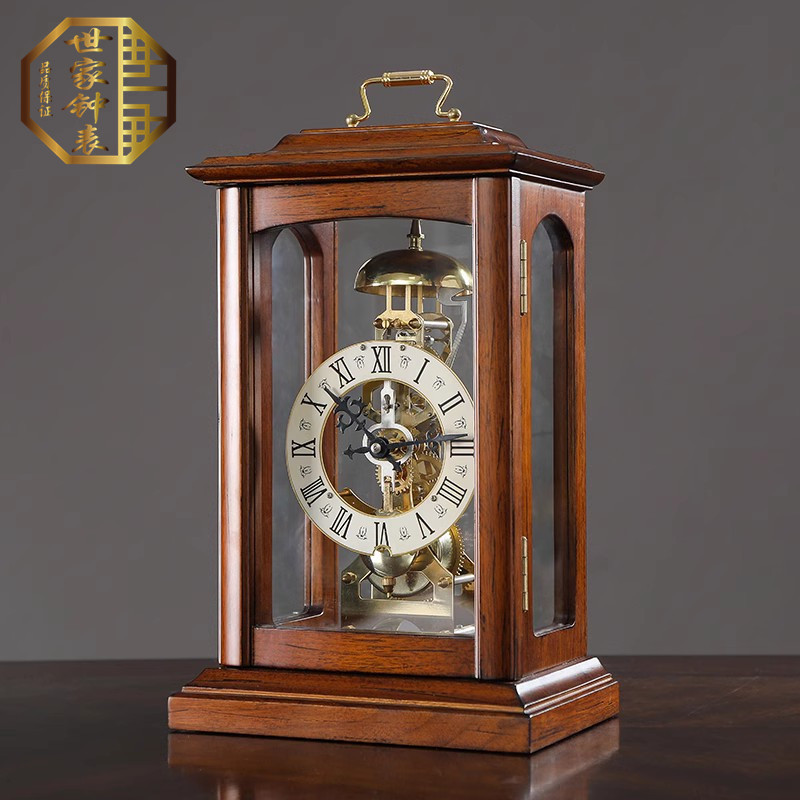 美式复古机械座钟客厅中式台钟家用时钟钟表摆件老式台式摆钟坐钟,家居饰品,台钟/闹钟,淘宝优惠券,粉丝福利购,淘宝优惠卷