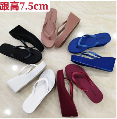 人字拖鞋女夏季糖果沙滩拖